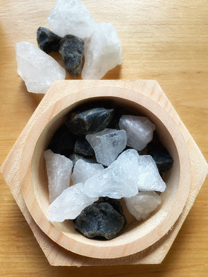 Medicinal Brown Opal Flint Stone + Mountain Quartz Combo